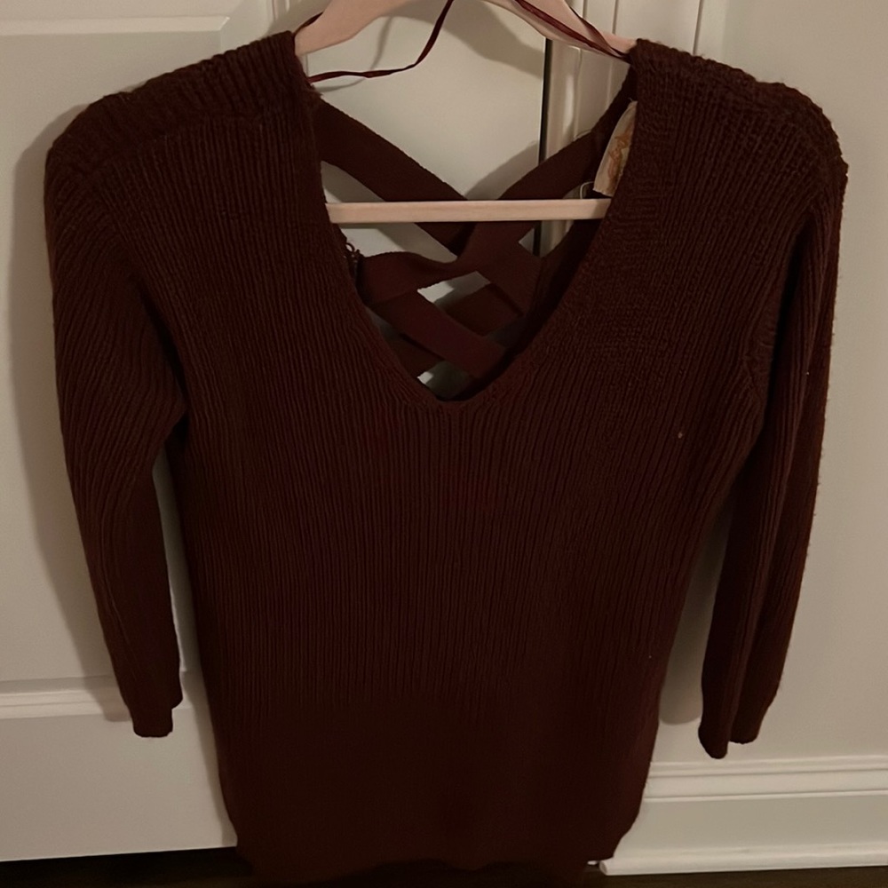 Burgundy sweater